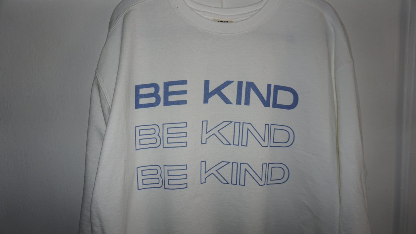 BE KIND White Crewneck