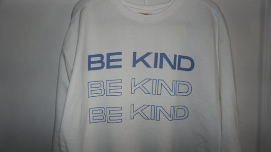 BE KIND White Crewneck